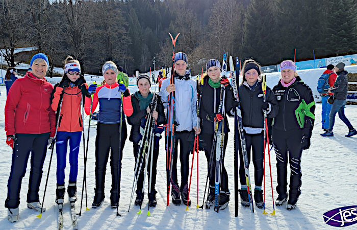 Erfolgreiche Teilnahme der JES am Landesfinale im Skilanglauf
